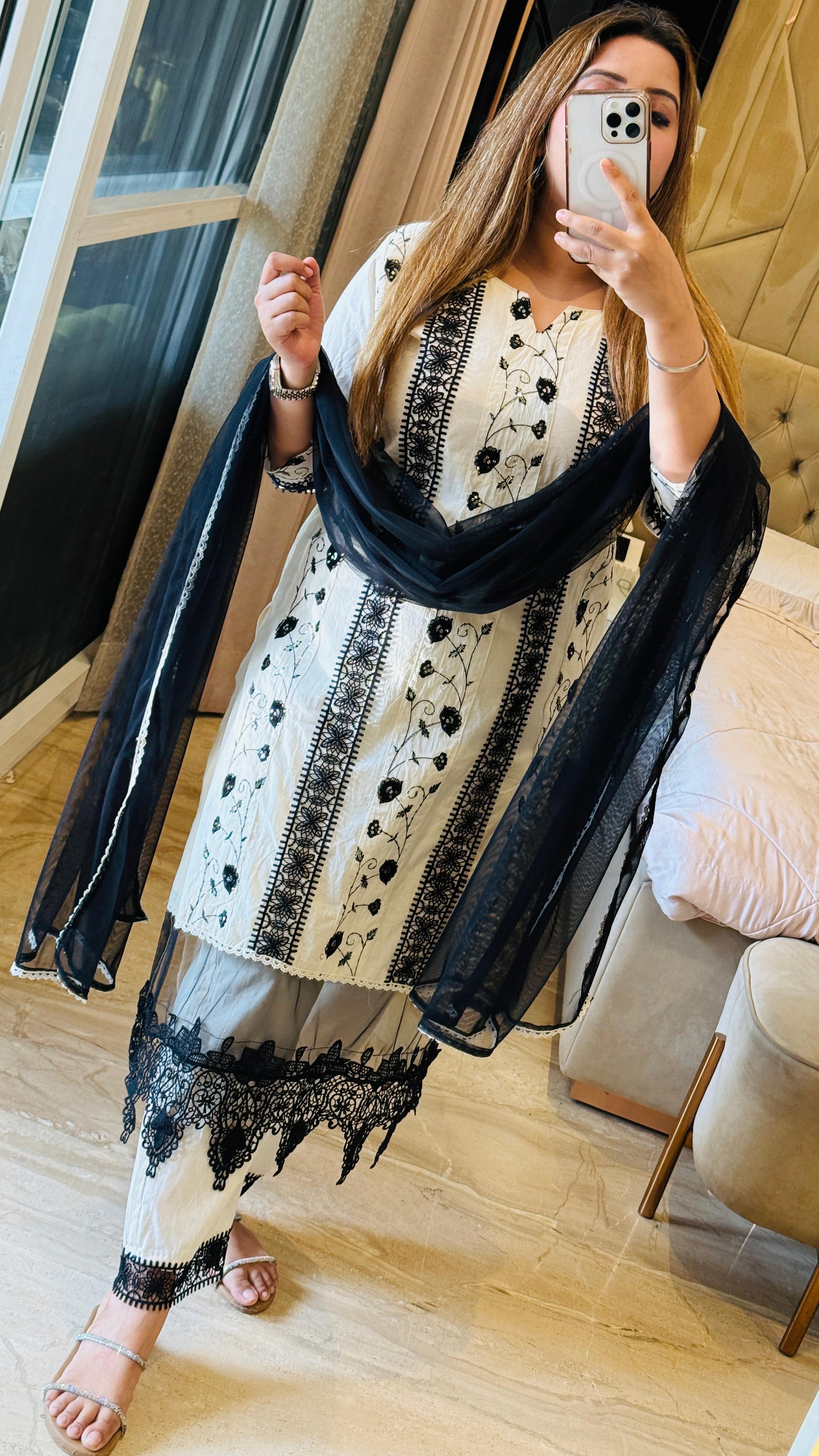 Black & White Elegant Suit Set